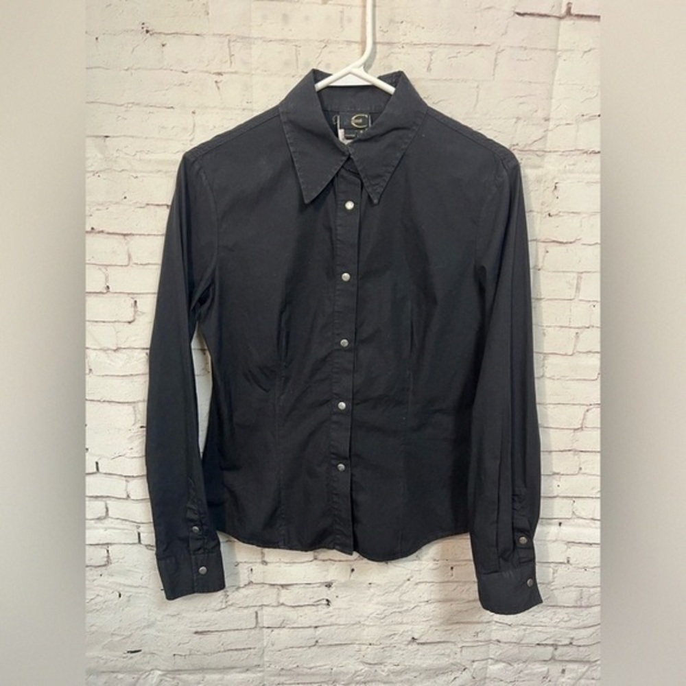 Just Cavalli Black Jacket with Embroidered Design